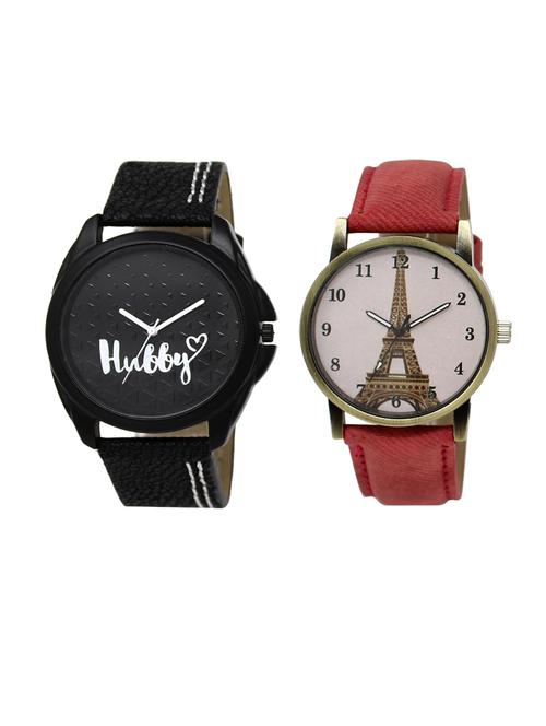 set of 2 analog couple watch (lk-31-230) - 16413269 - Very Small Image - 1