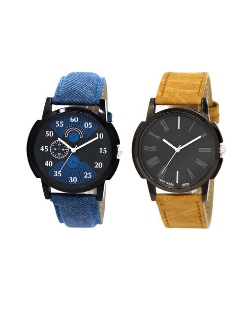 set of 2 analog watch combo(lk-02-19) - 16413272 - Very Small Image - 1