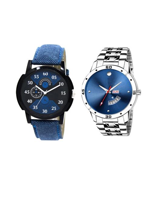 set of 2 analog watch combo(lk-02-105) - 16413317 - Very Small Image - 1