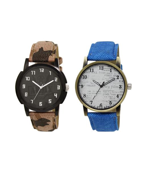 set of 2 analog watch combo(lk-03-28) - 16413359 - Very Small Image - 1