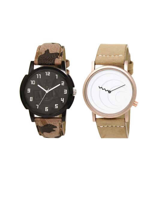 set of 2 analog watch combo(lk-03-38) - 16413376 - Very Small Image - 1