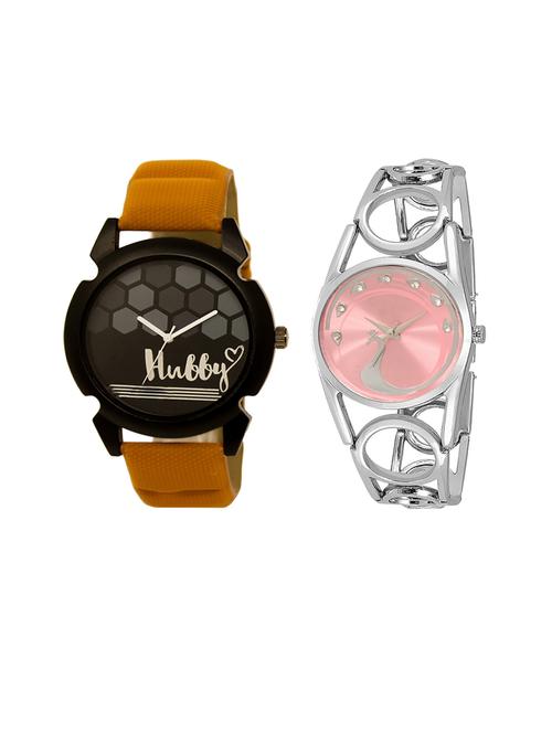 set of 2 analog couple watch (lk-32-233) - 16413383 - Very Small Image - 1