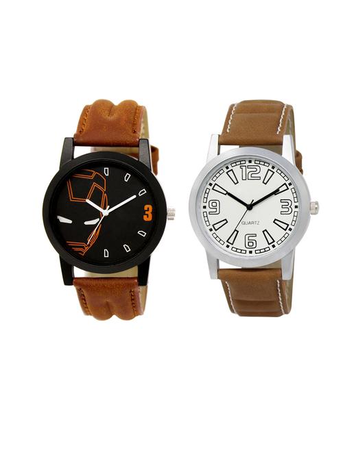 set of 2 analog watch combo(lk-04-15) - 16413416 - Very Small Image - 1