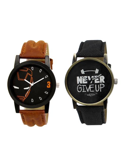 set of 2 analog watch combo(lk-04-27) - 16413437 - Very Small Image - 1