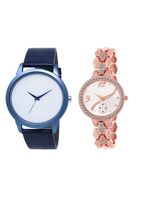 set of 2 analog couple watch (lk-33-215) - 16413445 - Very Small Image - 1