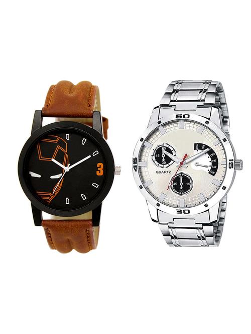 set of 2 analog watch combo(lk-04-101) - 16413465 - Very Small Image - 1