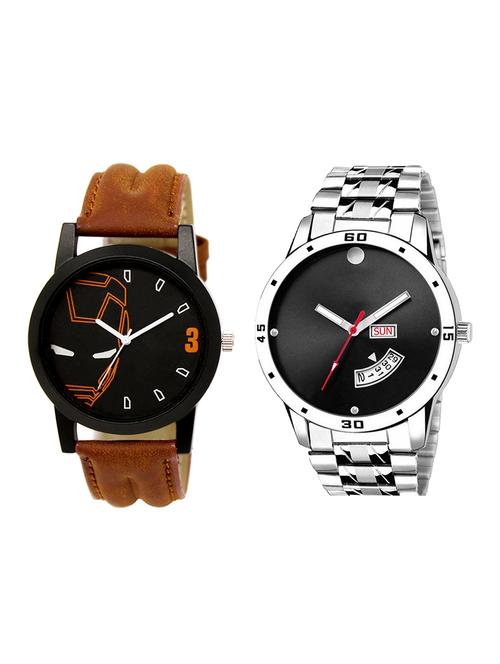 set of 2 analog watch combo(lk-04-104) - 16413469 - Very Small Image - 1