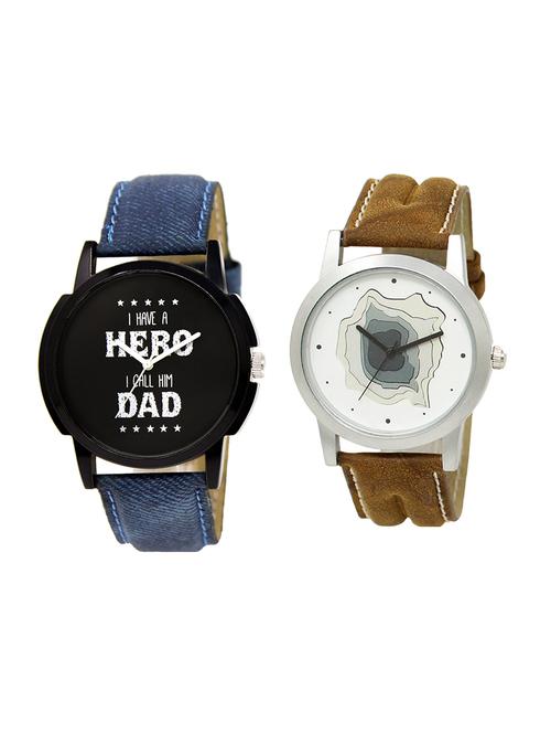 set of 2 analog watch combo(lk-07-09) - 16413603 - Very Small Image - 1