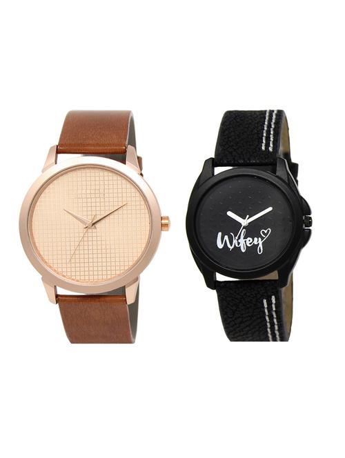 set of 2 analog couple watch (lk-34-234) - 16413615 - Very Small Image - 1