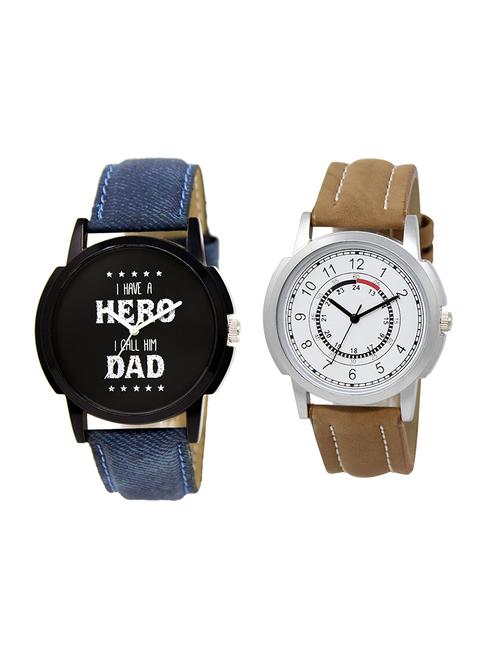 set of 2 analog watch combo(lk-07-17) - 16413616 - Very Small Image - 1