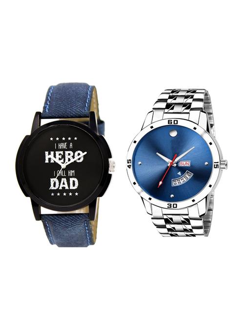 set of 2 analog watch combo(lk-07-105) - 16413656 - Very Small Image - 1