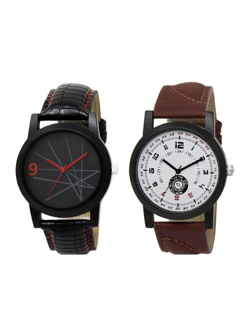 set of 2 analog watch combo(lk-08-11) - 16413664 - Very Small Image - 1