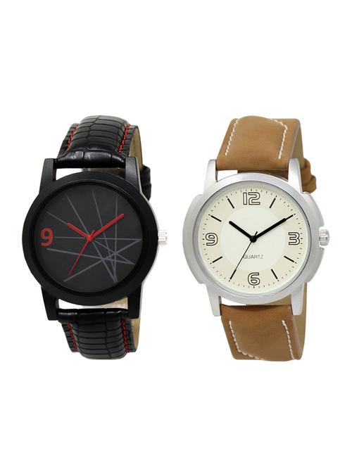 set of 2 analog watch combo(lk-08-16) - 16413672 - Very Small Image - 1