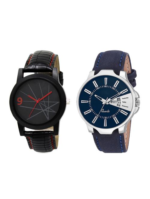 set of 2 analog watch combo(lk-08-23) - 16413684 - Very Small Image - 1