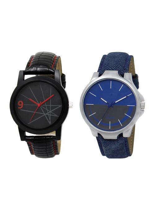 set of 2 analog watch combo(lk-08-24) - 16413685 - Very Small Image - 1