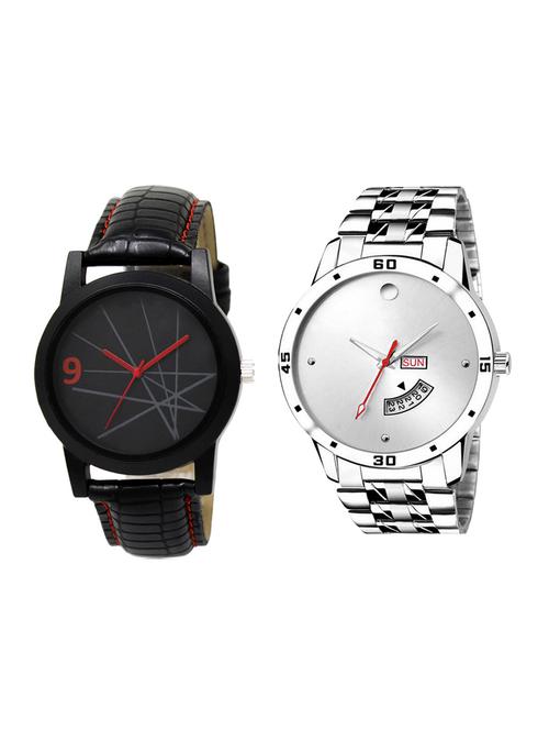 set of 2 analog watch combo(lk-08-103) - 16413719 - Very Small Image - 1
