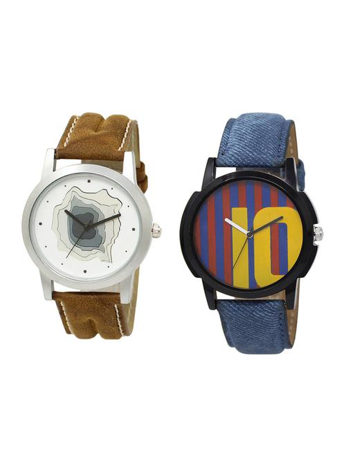 set of 2 analog watch combo(lk-09-10) - 16413727 - Very Small Image - 1