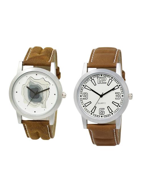 set of 2 analog watch combo(lk-09-15) - 16413735 - Very Small Image - 1