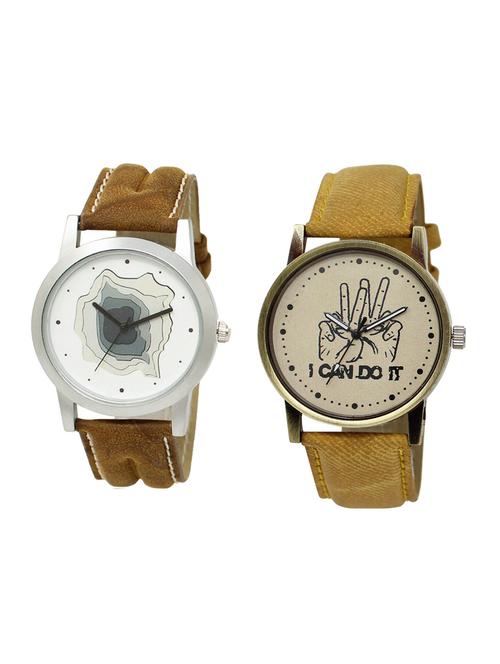 set of 2 analog watch combo(lk-09-30) - 16413759 - Very Small Image - 1