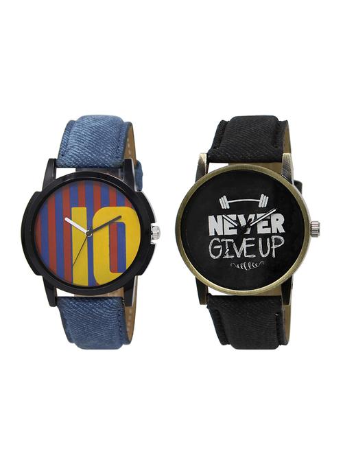 set of 2 analog watch combo(lk-10-27) - 16413819 - Very Small Image - 1