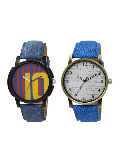 set of 2 analog watch combo(lk-10-28) - 16413820 - Very Small Image - 1