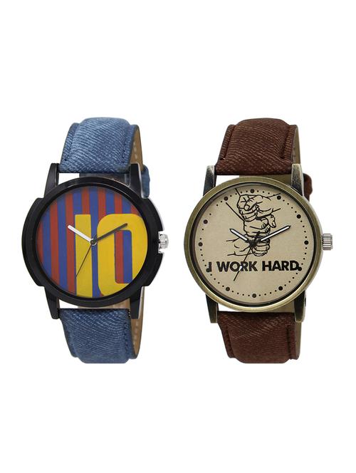 set of 2 analog watch combo(lk-10-29) - 16413822 - Very Small Image - 1