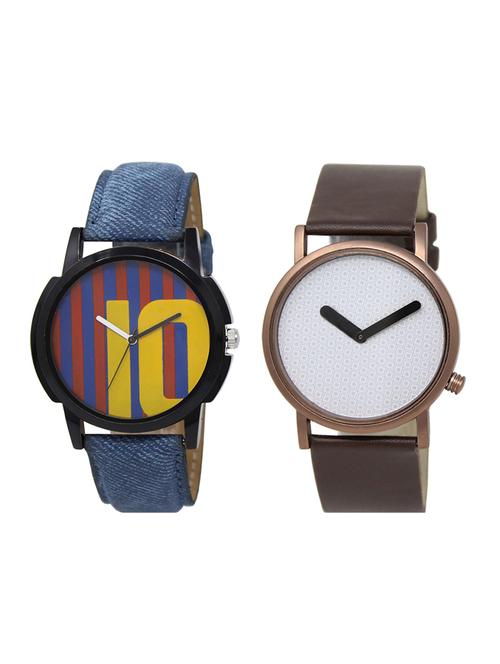 set of 2 analog watch combo(lk-10-36) - 16413834 - Very Small Image - 1
