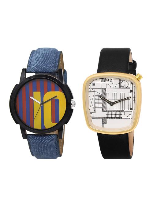 set of 2 analog watch combo(lk-10-42) - 16413842 - Very Small Image - 1