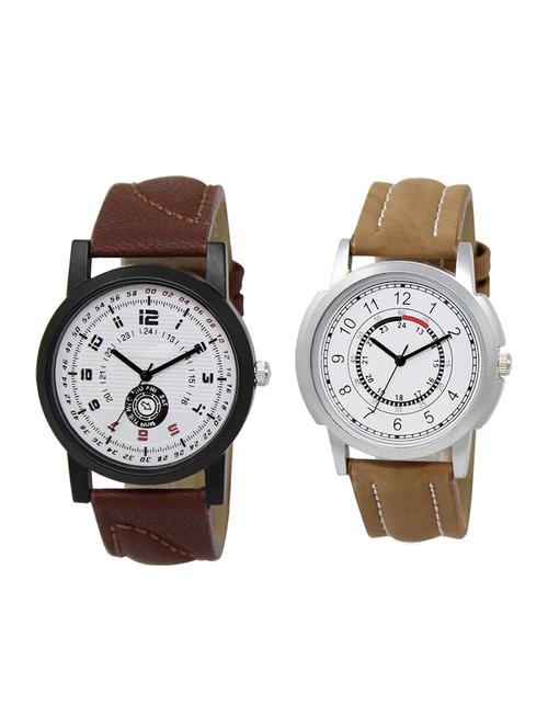 set of 2 analog watch combo(lk-11-17) - 16413865 - Very Small Image - 1