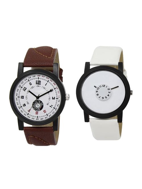 set of 2 analog watch combo(lk-11-26) - 16413880 - Very Small Image - 1