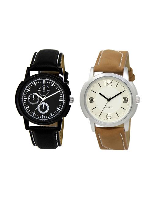 set of 2 analog watch combo(lk-13-16) - 16413985 - Very Small Image - 1