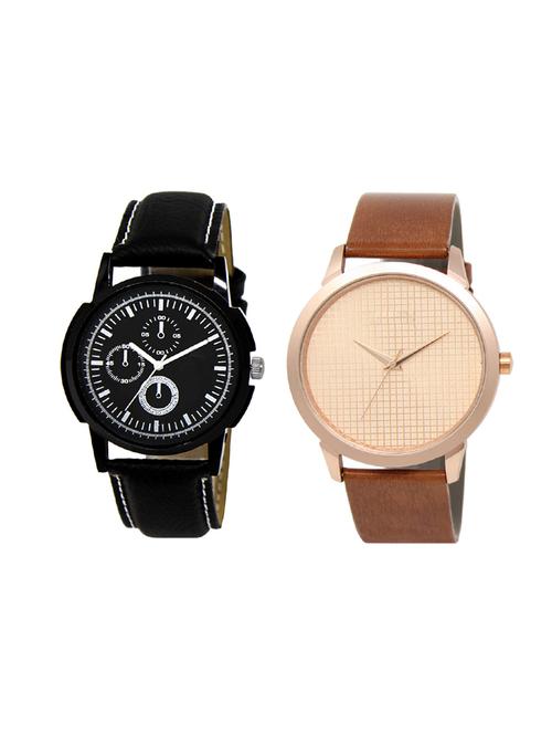 set of 2 analog watch combo(lk-13-34) - 16414015 - Very Small Image - 1