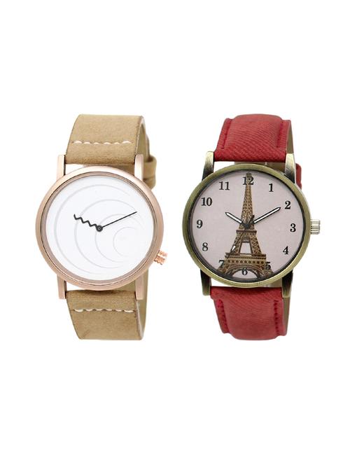set of 2 analog couple watch (lk-38-230) - 16414044 - Very Small Image - 1