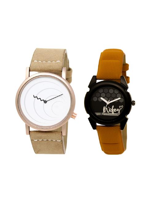 set of 2 analog couple watch (lk-38-235) - 16414054 - Very Small Image - 1