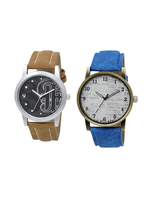 set of 2 analog watch combo(lk-14-28) - 16414063 - Very Small Image - 1