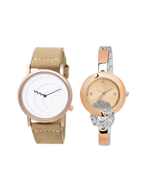 set of 2 analog couple watch (lk-38-250) - 16414085 - Very Small Image - 1