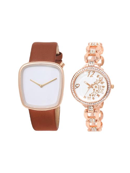 set of 2 analog couple watch (lk-40-210) - 16414106 - Very Small Image - 1