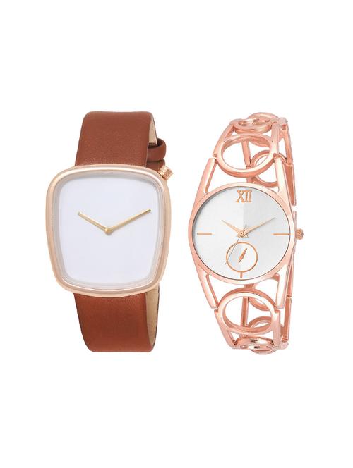 set of 2 analog couple watch (lk-40-213) - 16414111 - Very Small Image - 1