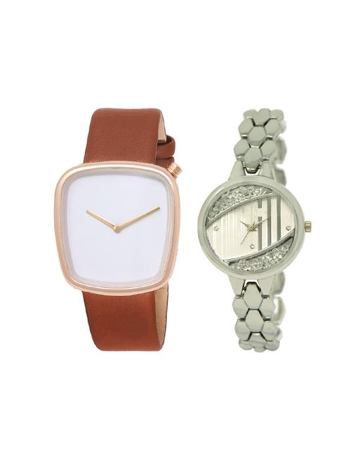 set of 2 analog couple watch (lk-40-223) - 16414123 - Very Small Image - 1
