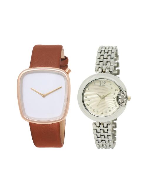 set of 2 analog couple watch (lk-40-227) - 16414133 - Very Small Image - 1