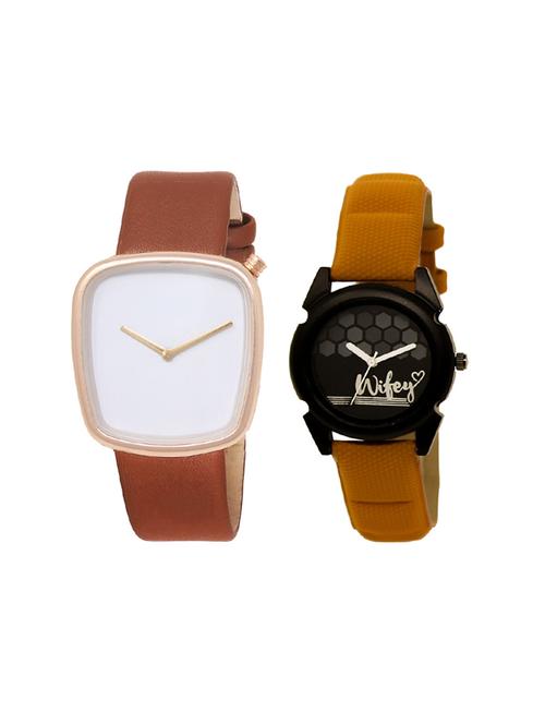 set of 2 analog couple watch (lk-40-235) - 16414150 - Very Small Image - 1