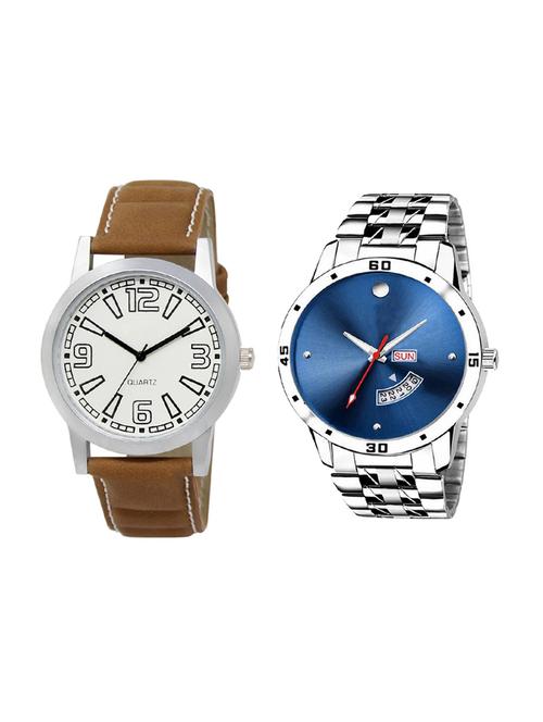 set of 2 analog watch combo(lk-15-105) - 16414159 - Very Small Image - 1
