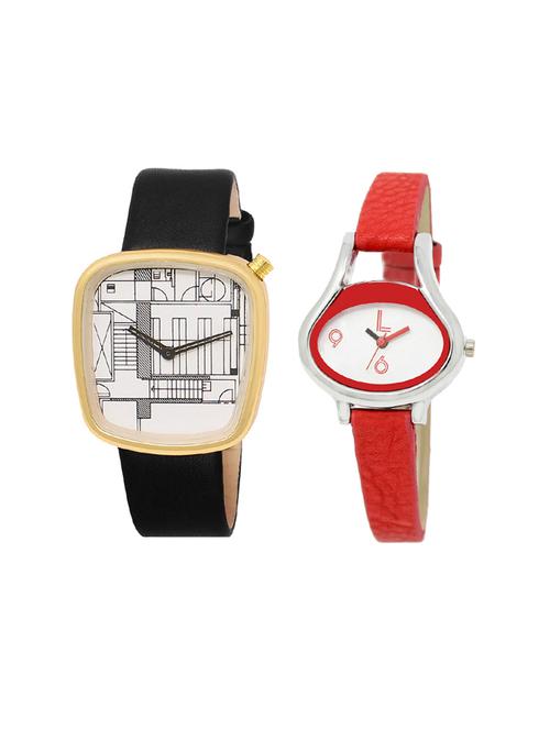 set of 2 analog couple watch (lk-42-206) - 16414300 - Very Small Image - 1