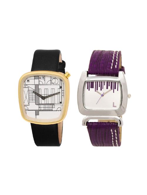 set of 2 analog couple watch (lk-42-207) - 16414303 - Very Small Image - 1