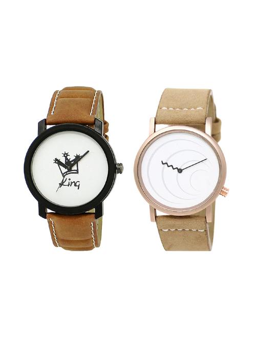 set of 2 analog watch combo(lk-18-38) - 16414307 - Very Small Image - 1