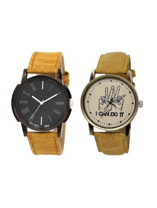 set of 2 analog watch combo(lk-19-30) - 16414346 - Very Small Image - 1
