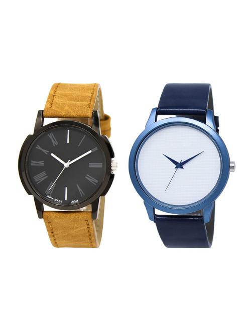set of 2 analog watch combo(lk-19-33) - 16414351 - Very Small Image - 1