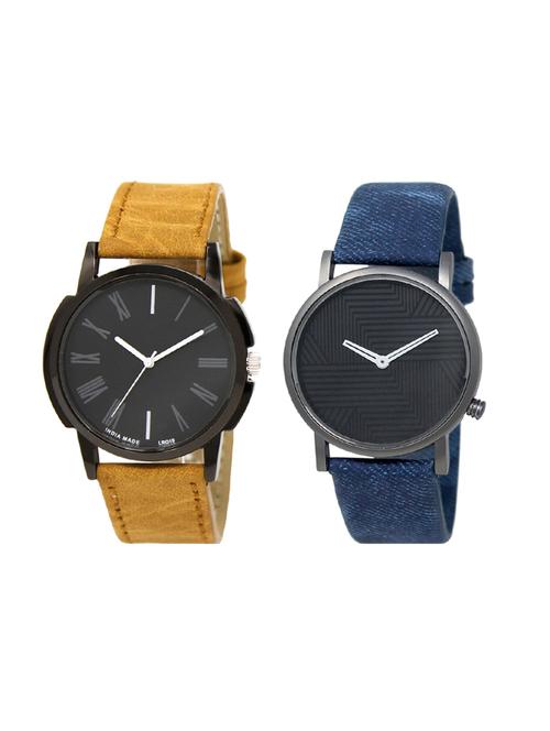 set of 2 analog watch combo(lk-19-35) - 16414354 - Very Small Image - 1