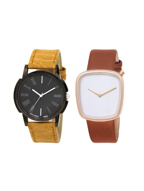 set of 2 analog watch combo(lk-19-40) - 16414361 - Very Small Image - 1