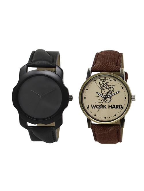 set of 2 analog watch combo(lk-22-29) - 16414489 - Very Small Image - 1